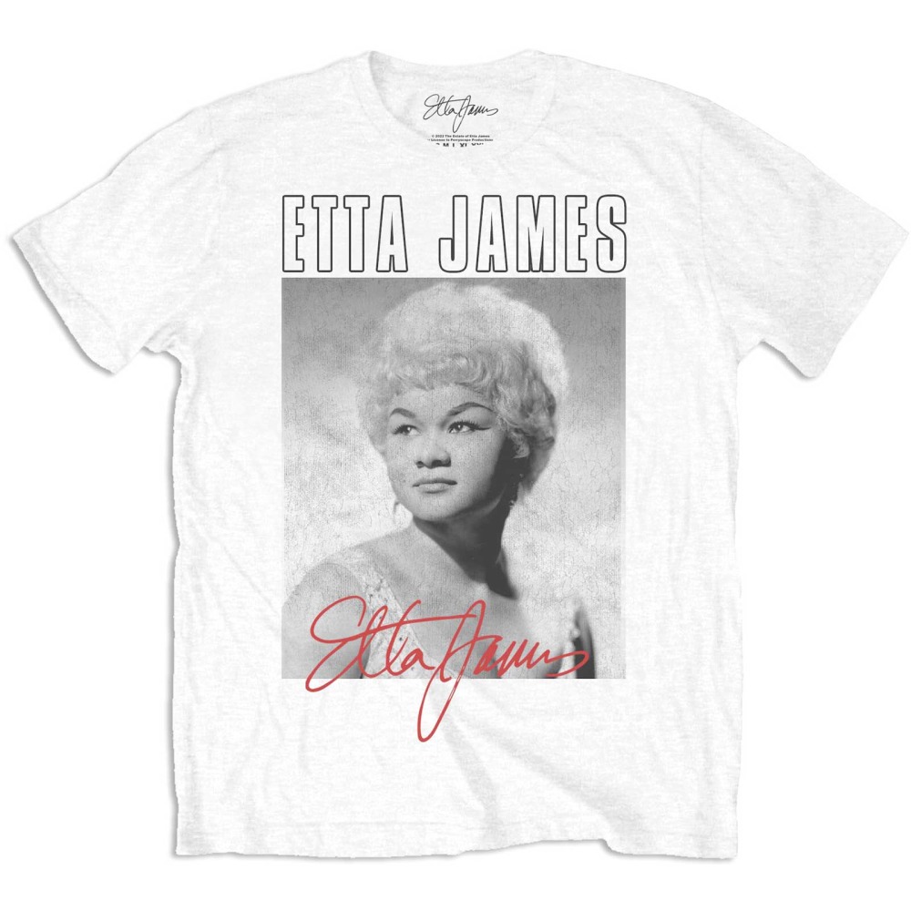 Etta James - Portrait Mens Tshirt - White